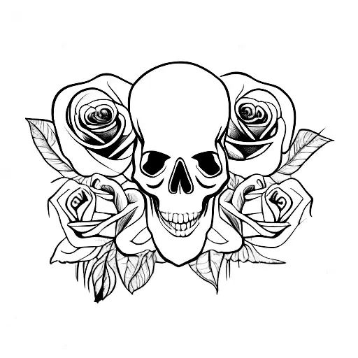 Skull And Roses