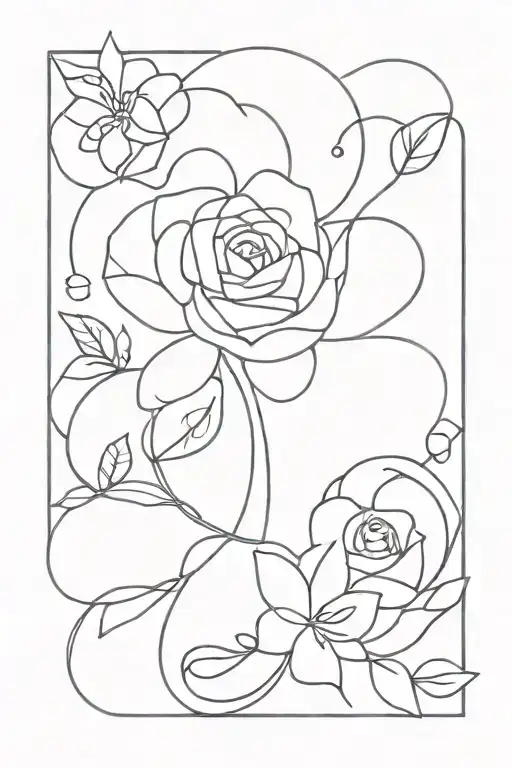 Line Art Inspired Tattoo For Your Mother Stacy