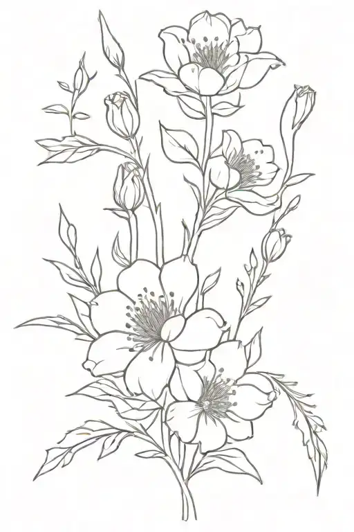 Birth Flower Bouquet