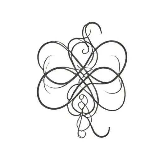 Infinity Symbol With 3 Initials Intertwined