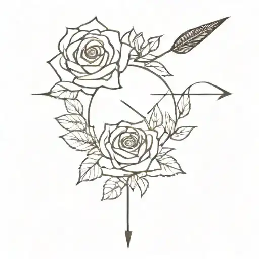 Arrow And Roses