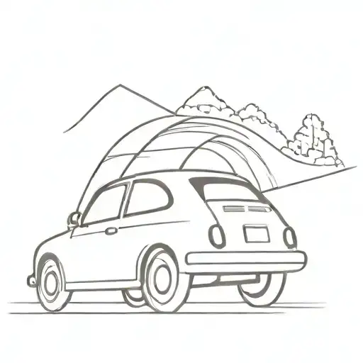 Car Going Into Tunnel