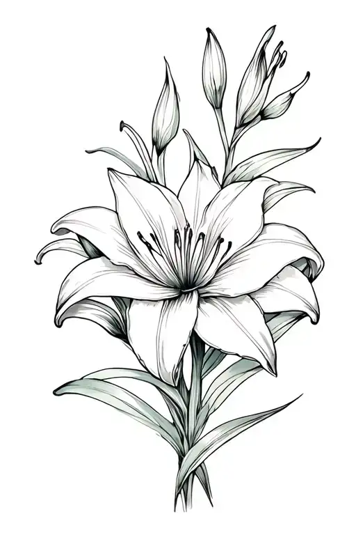 Lily Flowers Wrapped