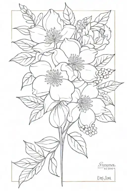 September December May Birth Flower Bouquet