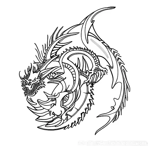 Simetrical Dragon Lower Back To Pelvis