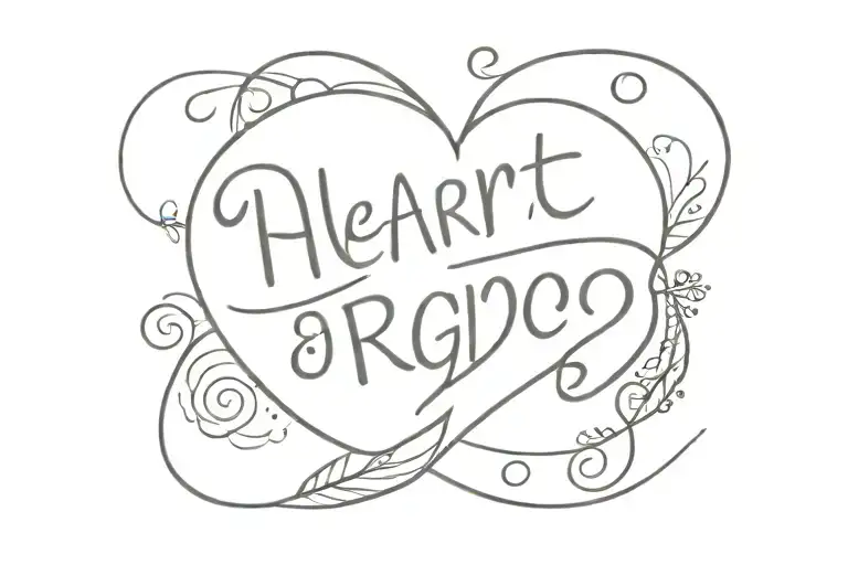 Heart Line And Rgdc Text