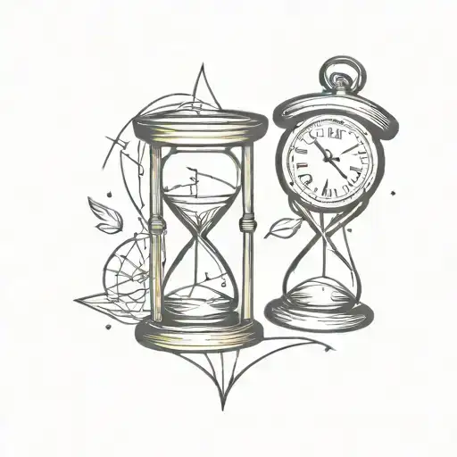 Hourglass And Compass