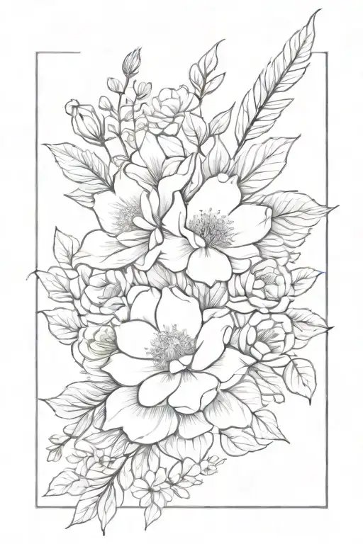 Birth Month Flower Bouquet Wrapped