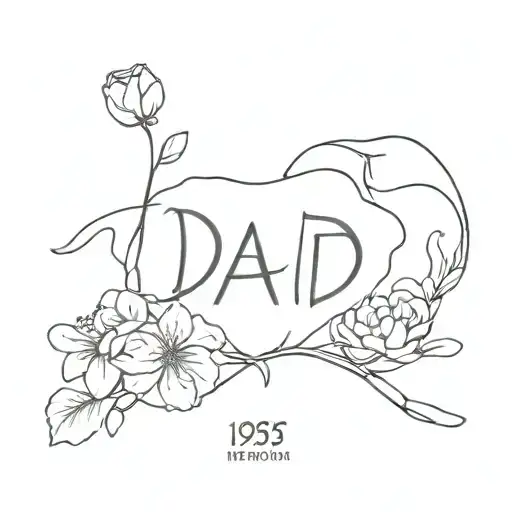 Memorial Tattoo For Dad 1985-2022