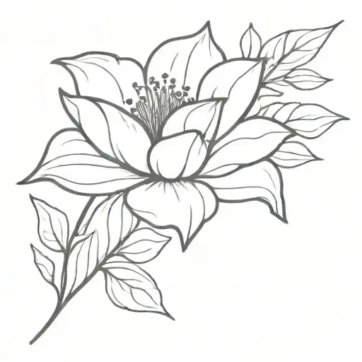 Create A Summer Flower In A Single Line Style