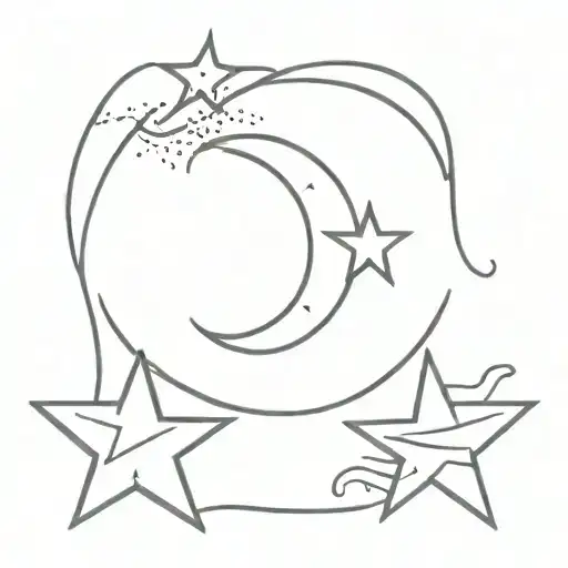 Crescent Moon And Star