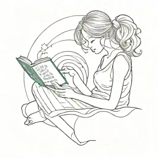 Girl Reading Book