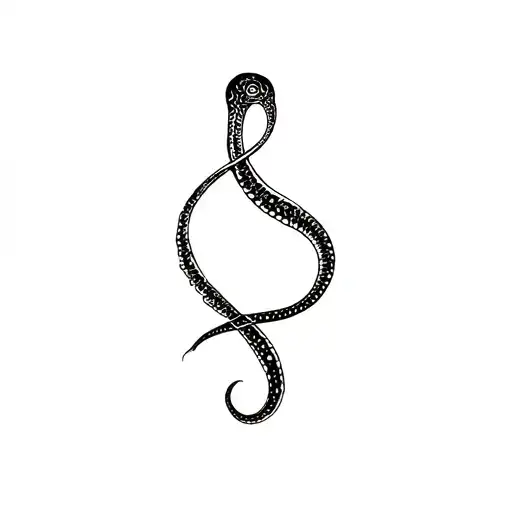 Semicolon With Snake