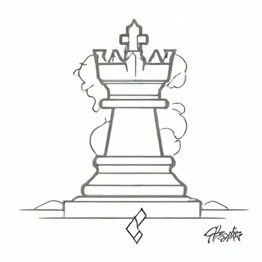 Chess King Piece Grave