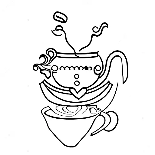 Mother With A Cup Of Coffee