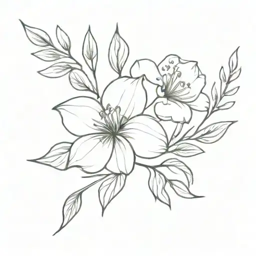 Birth Flower Intertwined April May September Birth Flower