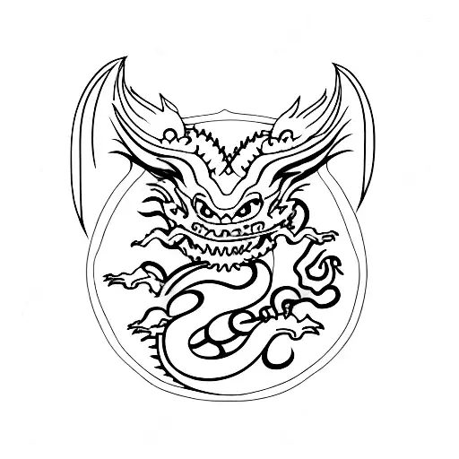 Dragon With Woman Japanese