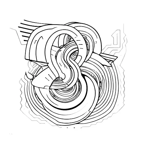 A Sleek And Powerful Sports Car Racing Through A Winding Track