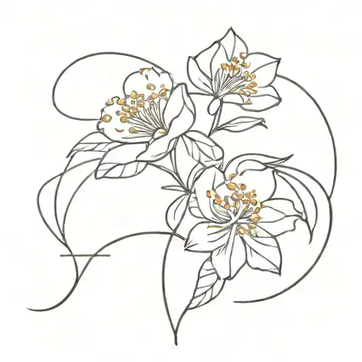 Birth Flower Intertwined
