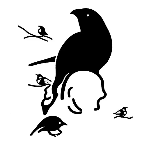 Two Canaries And Their Daughter