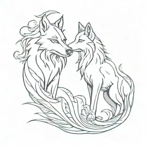 Wolf And Phoenix