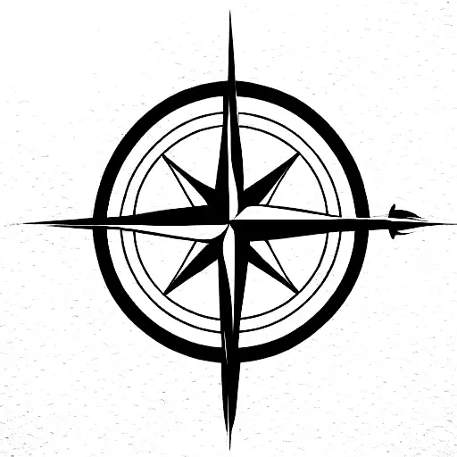 Compass Rose With Elephant