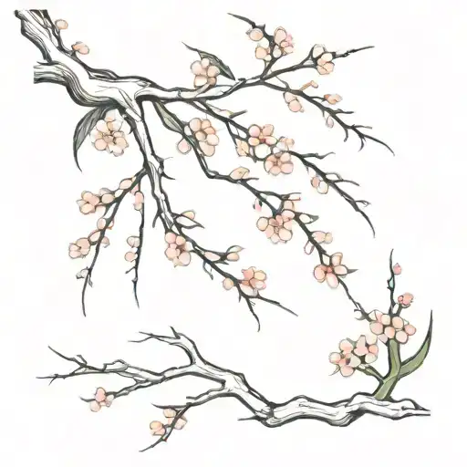 Sakura Tree With Daggers