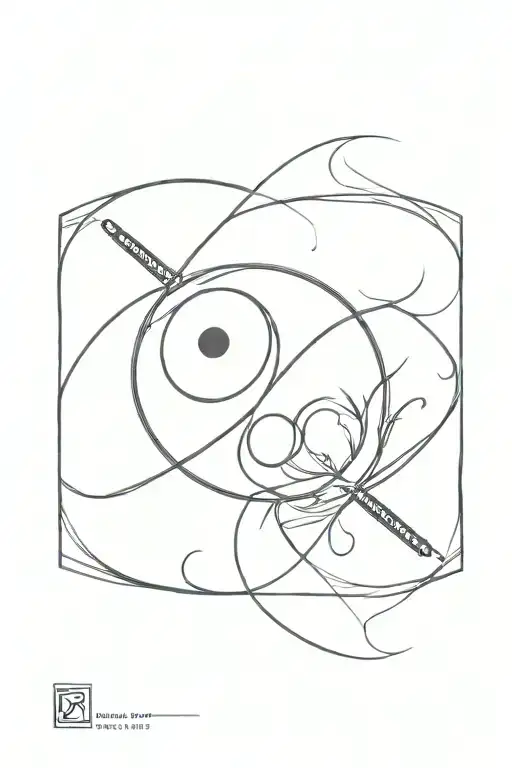 Katana And Yin Yang Symbol