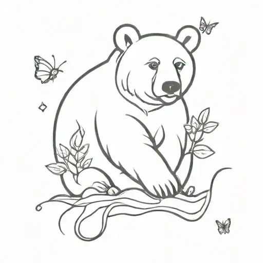 Bear & Butterfly