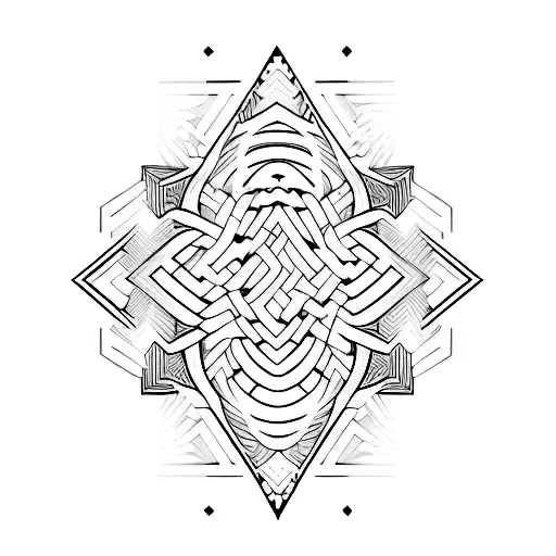 A Minimalist Tattoo Of The Word 'Vitesse' With Geometric Lines