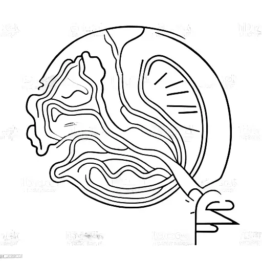 A Road Map Leading To A Beach Paradise