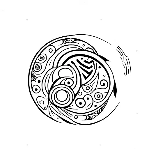 Floral Crescent Moon