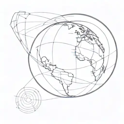 Spinning Globe Showing Movement