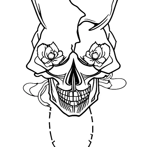 A Skull Wearing A Hood