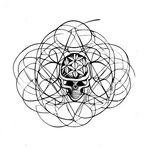 Metatrons Cube Skull