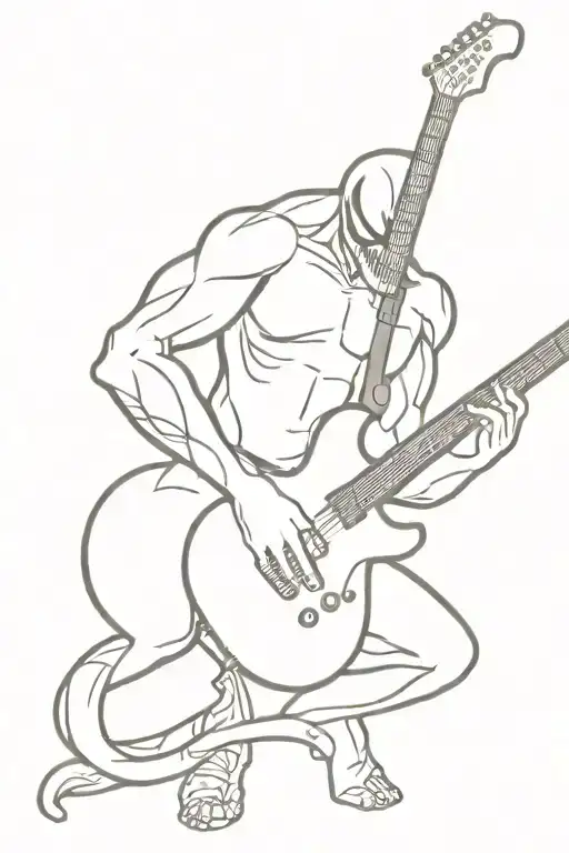 Venom Playing The Guitar