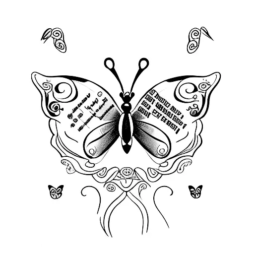 Butterfly With Quote