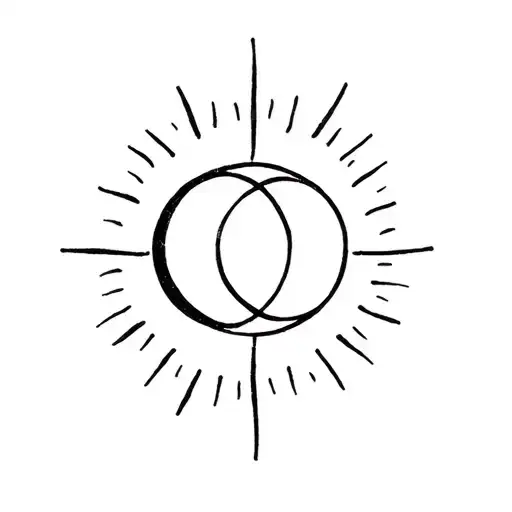 Sun And Moon Intertwined