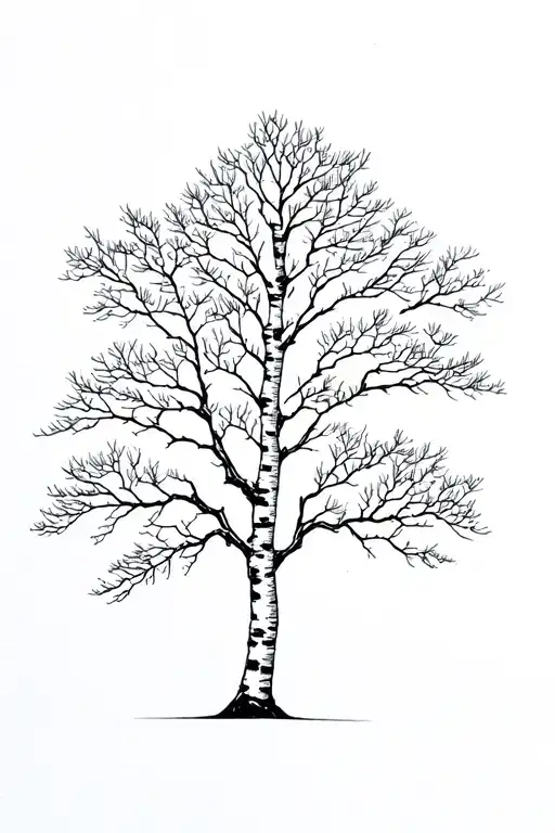 White Birch Tree