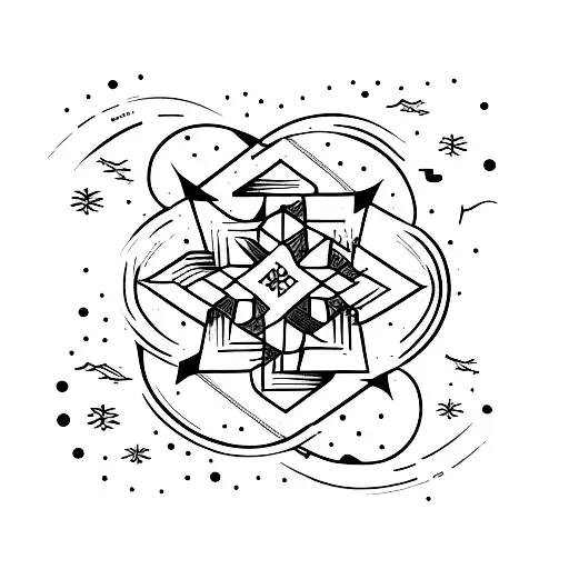 Calligraphy Word Seguro And A Symbol Star