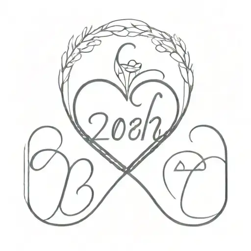 Name Mark And Heart With Date