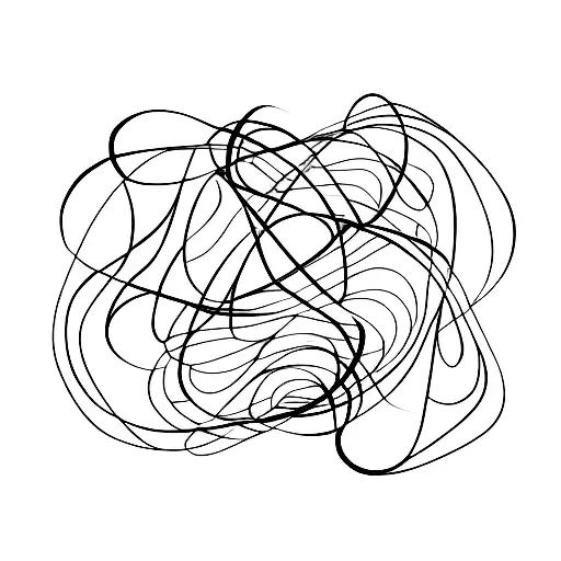 A Guitar String Transforming Into A Winding Vine With Blossoming Flowers