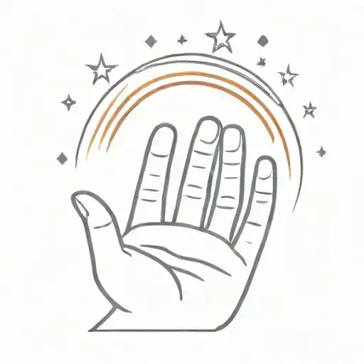 Rainbow On Top Of Raising Hands Emoji