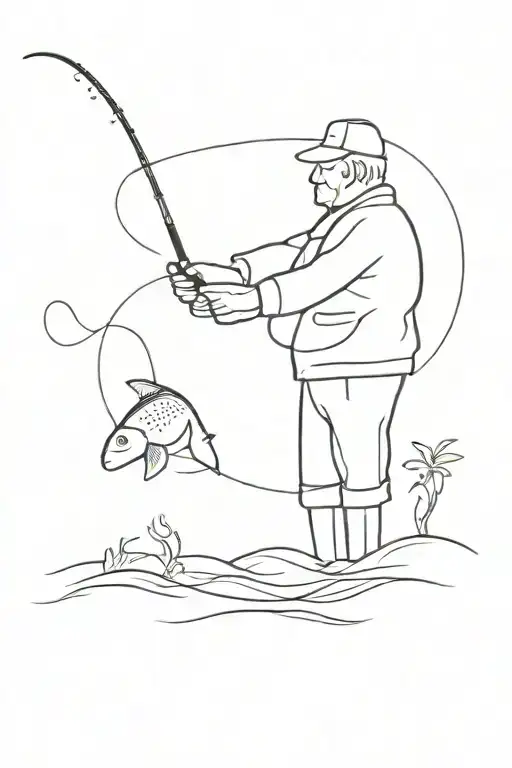 Grandad Fishing