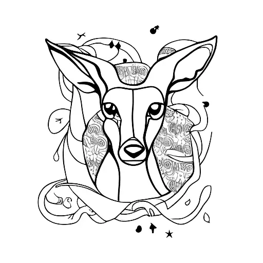 Outline Of A Doe Shaped As Letter A That Follows With The Word Always