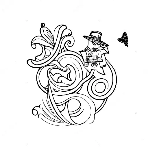 An Hourglass With A New Orleans Theme