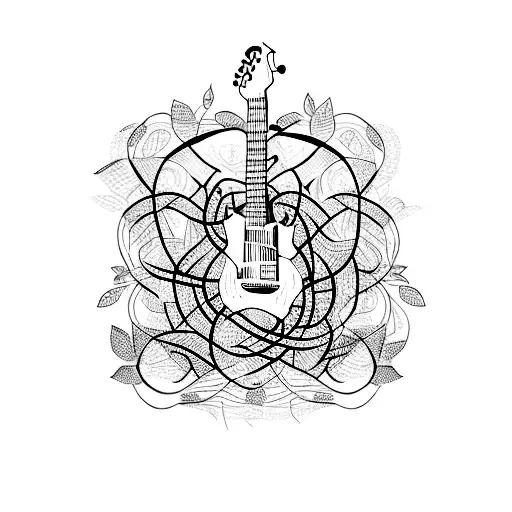 Guitar Wrapped In Vines