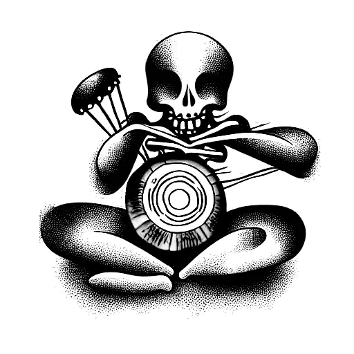 Skeleton Playing Bongos
