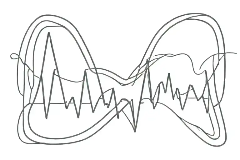 Heartbeat Line Art