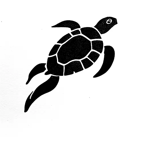 Green Sea Turtle Word Family On Its Shell